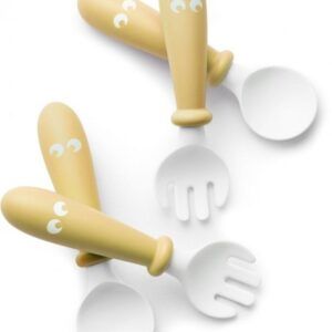 BabyBjorn Karotīte un dakšiņa krāsa Powder Yellow