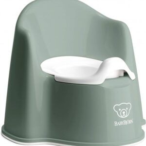 BabyBjorn Potty Chair bērnu podiņš ar atzveltni krāsa Deep Green/White