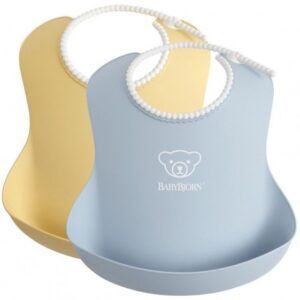 BabyBjorn Soft Bib 2gb. priekšautiņš krāsa POWDER YELLOW/POWDER BLUE