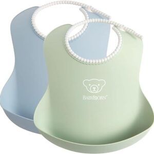 BabyBjorn Soft Bib 2gb. priekšautiņš krāsa POWDER GREEN/POWDER BLUE