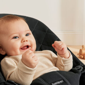 BabyBjorn Bouncer BLISS sēžamās daļas pārvalks krāsa Black, Woven Classic quilt
