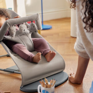 BabyBjorn BLISS šūpuļkrēsls mazuļiem 0-13kg krāsa Sand Grey, 3D Jersey