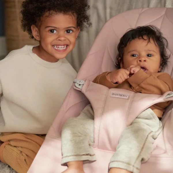 Autokreslini.lv | Babysitter sēžamās daļas pārvalks krāsa Dusty Pink, Woven Petal quilt bilde #9