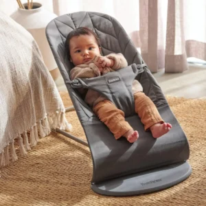 BabyBjorn BLISS šūpuļkrēsls mazuļiem 0-13kg krāsa ANTHRACITE, COTTON Petal Quilt