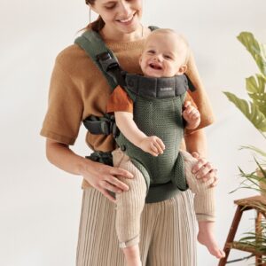 BabyBjorn Harmony ergosoma mazuļiem 0-3gadiem krāsa Dark Green 3D MESH