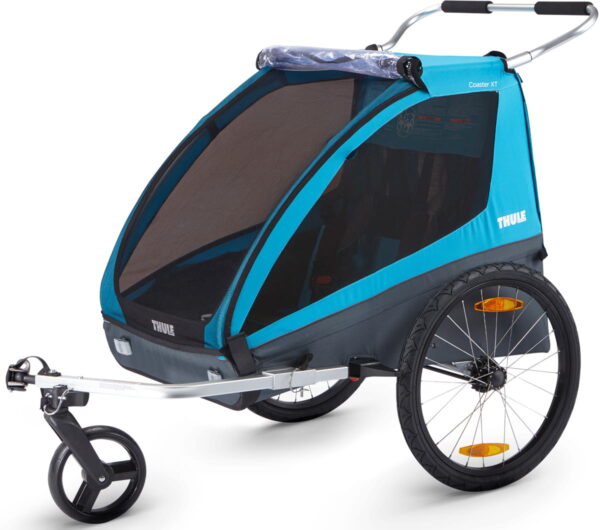 Autokreslini.lv | Coaster XT bike trailer bērnu velopiekabe krāsa Blue bilde #1