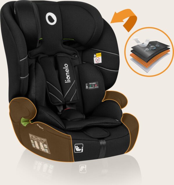Autokreslini.lv | Levi One I-Size autokrēsliņš 76-150cm krāsa Black Carbon bilde #23