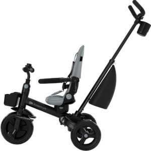 Kinderkraft Aveo 2 Plus salokāms stumjamais trīsritenis bērniem krāsa Grey