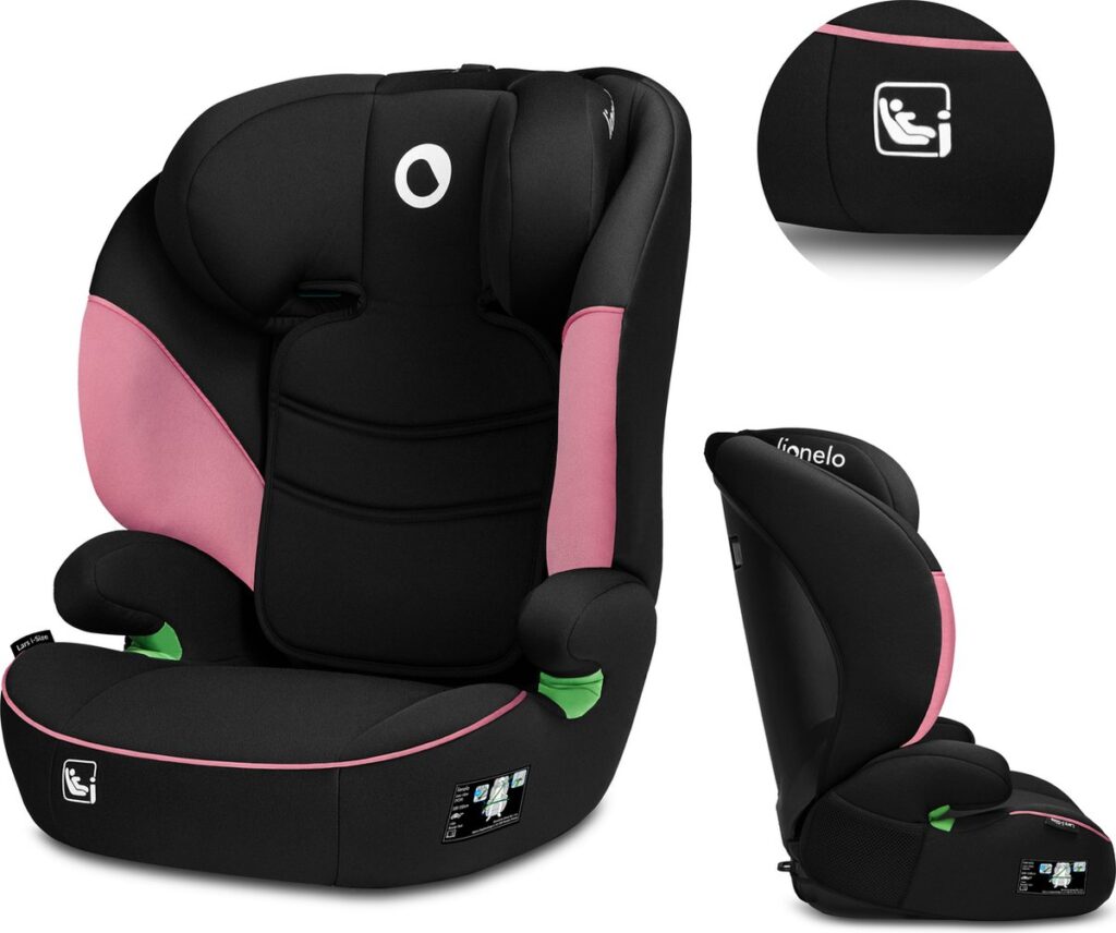 Lionelo Lars I-Size autokrēsliņš bērniem 100-150cm krāsa Pink Baby
