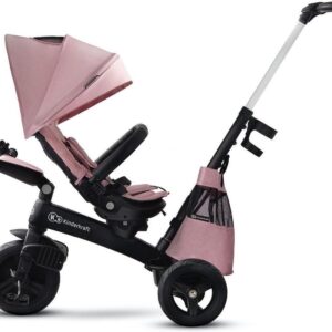 Kinderkraft Easytwist stumjamais trīsritenis bērniem 5in1 krāsa Mauvelous Pink
