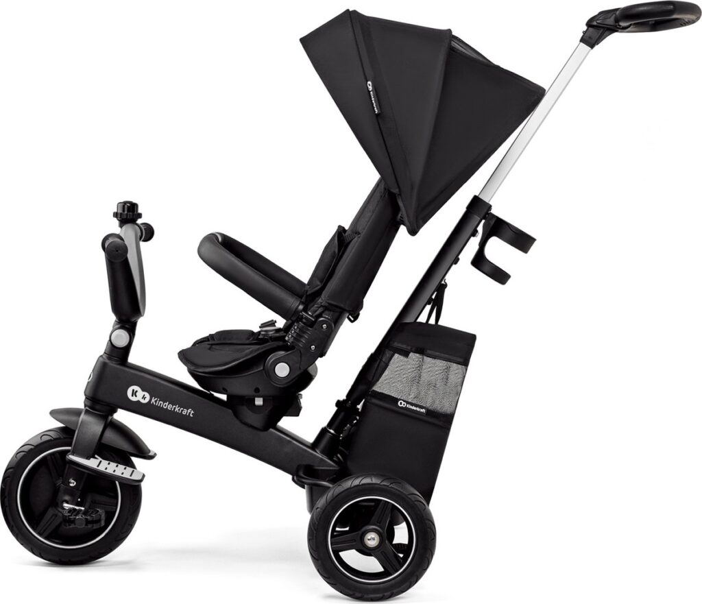 Kinderkraft Easytwist stumjamais trīsritenis bērniem 5in1 krāsa Black