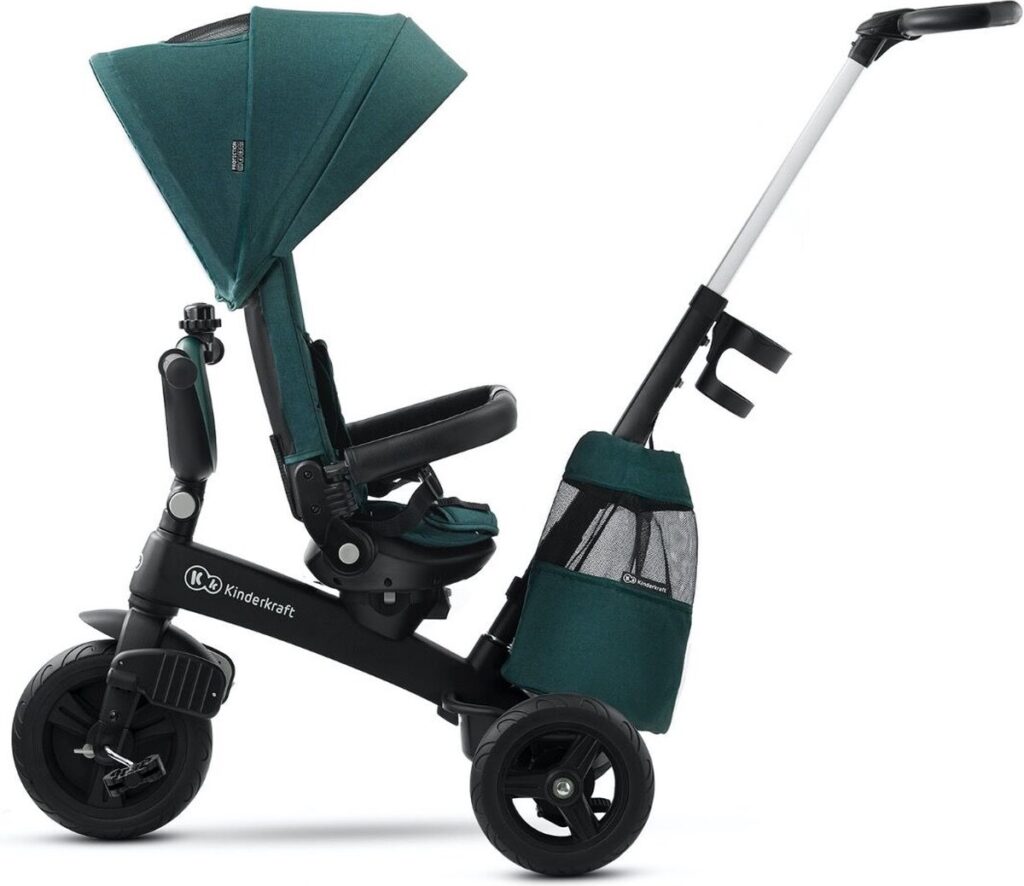 Kinderkraft Easytwist stumjamais trīsritenis bērniem 5in1 krāsa Green
