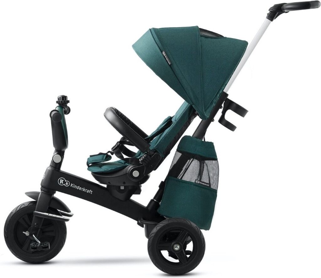 Kinderkraft Easytwist stumjamais trīsritenis bērniem 5in1 krāsa Green