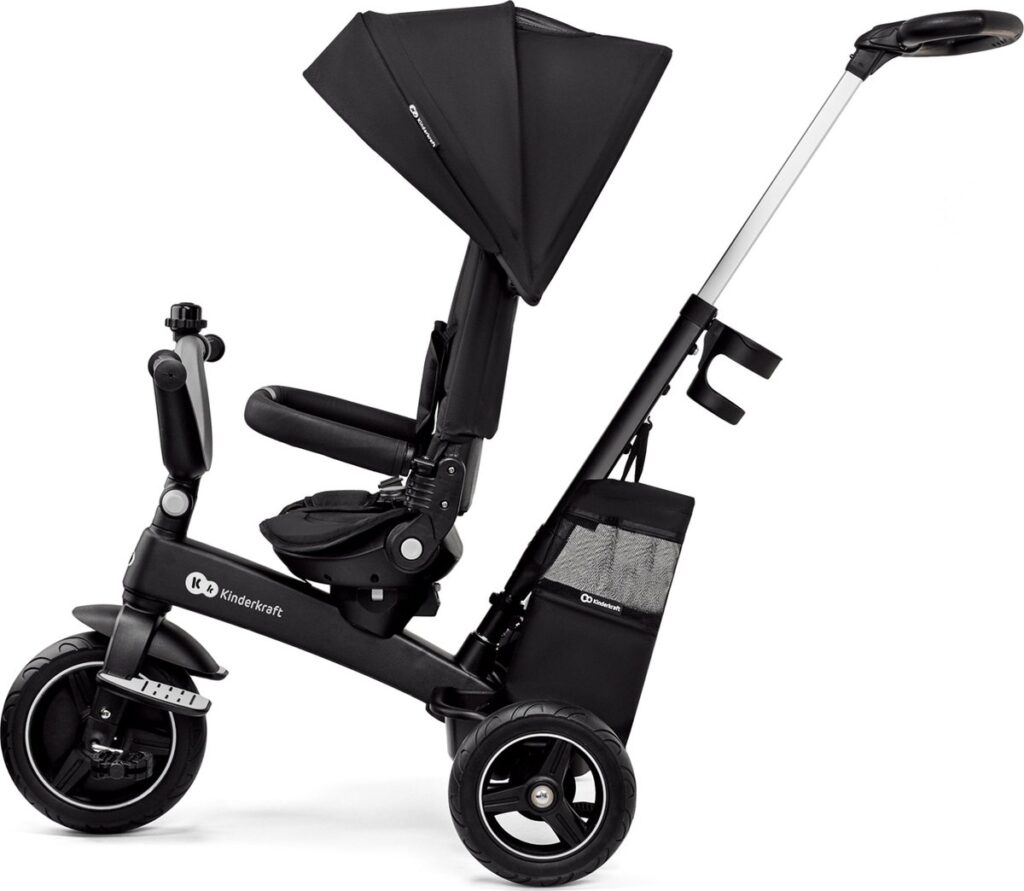 Kinderkraft Easytwist stumjamais trīsritenis bērniem 5in1 krāsa Black