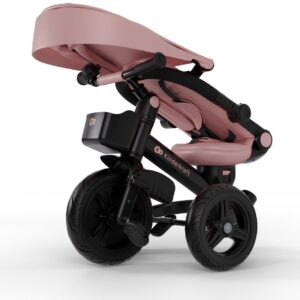 Kinderkraft Aveo 2 Plus salokāms stumjamais trīsritenis bērniem krāsa Pink