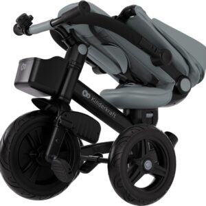 Kinderkraft Aveo 2 Plus salokāms stumjamais trīsritenis bērniem krāsa Grey