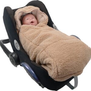 Lodger Wrapper mazuļu ietinamā sedziņa TEDDY krāsa BEIGE