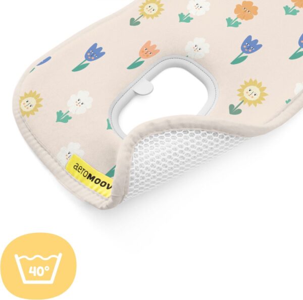 Autokreslini.lv | autokrēsliņu pretsvīšanas ieliktnītis Grupa 0+ krāsa FLOWERS bilde #5