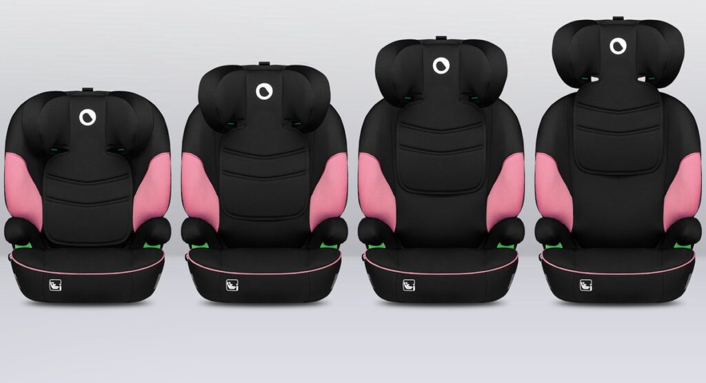Lionelo Lars I-Size autokrēsliņš bērniem 100-150cm krāsa Pink Baby