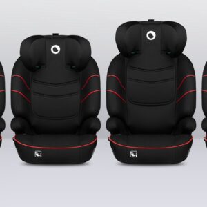 Lionelo Lars I-Size autokrēsliņš bērniem 100-150cm krāsa Sporty Black Red
