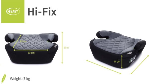 Autokreslini.lv | Hi-Fix auto paliktnis bērniem 125-150cm krāsa Graphite bilde #17