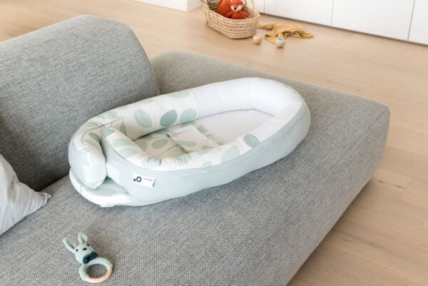 Autokreslini.lv | Baby Cocoon mazuļu ligzdiņa krāsa Leaves Aqua Green bilde #15