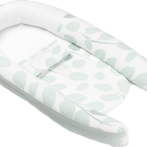 Doomoo Baby Cocoon mazuļu ligzdiņa krāsa Leaves Aqua Green