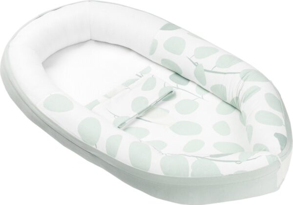 Autokreslini.lv | Baby Cocoon mazuļu ligzdiņa krāsa Leaves Aqua Green bilde #1