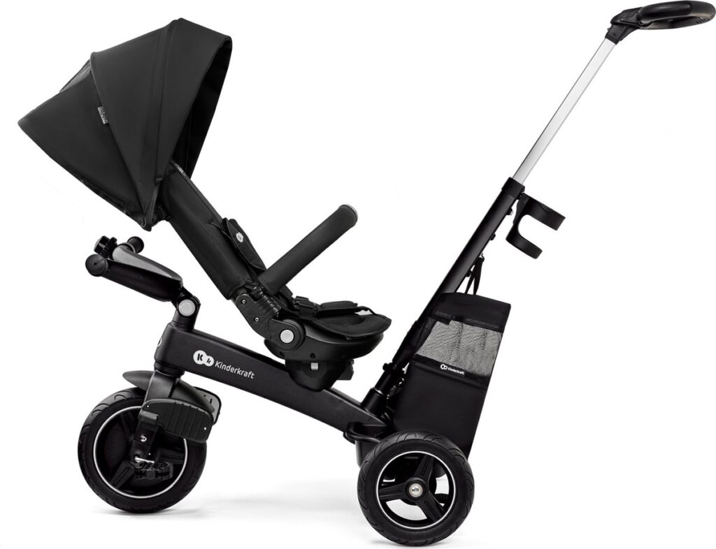 Kinderkraft Easytwist stumjamais trīsritenis bērniem 5in1 krāsa Black