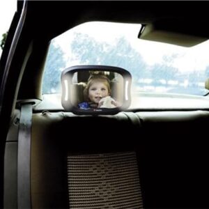BabyDan Car Seat mirror with LED automašīnas atpakaļskata spogulis mazuļiem