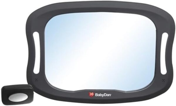 Autokreslini.lv | Car Seat mirror with LED automašīnas atpakaļskata spogulis mazuļiem bilde #1