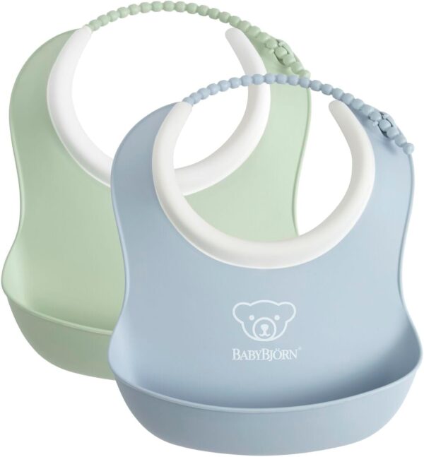 Autokreslini.lv | SMALL BIB 2gb. priekšautiņš krāsa POWDER GREEN/POWDER BLUE bilde #1