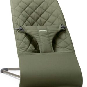 BabyBjorn BLISS šūpuļkrēsls mazuļiem 0-13kg krāsa DARK GREEN, WOVEN, Classic Quilt