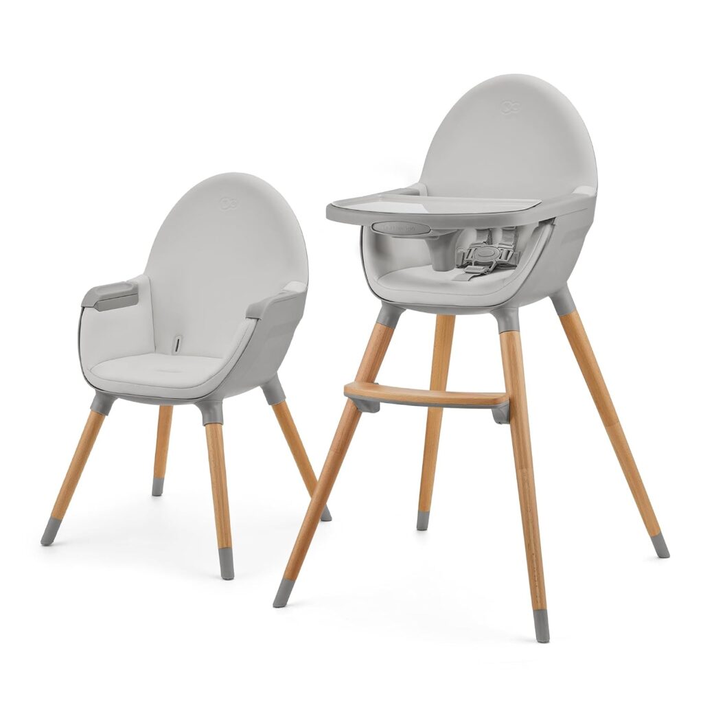 Kinderkraft Fini 2 barošanas krēsls bērniem krāsa Grey