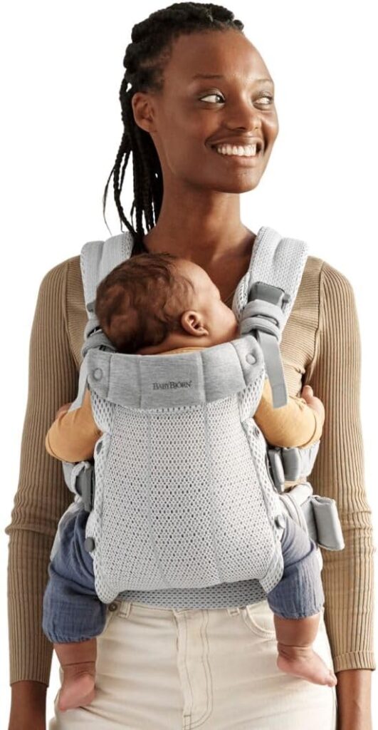 BabyBjorn Harmony ergosoma mazuļiem 0-3gadiem krāsa Silver 3D MESH
