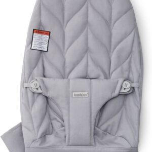 BabyBjorn Bouncer BLISS sēžamās daļas pārvalks krāsa Light Grey, Wowen Petal quilt