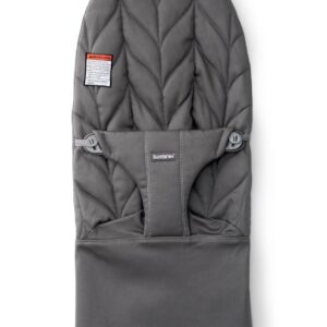 BabyBjorn Bouncer BLISS sēžamās daļas pārvalks krāsa Anthracite, Woven Petal quilt