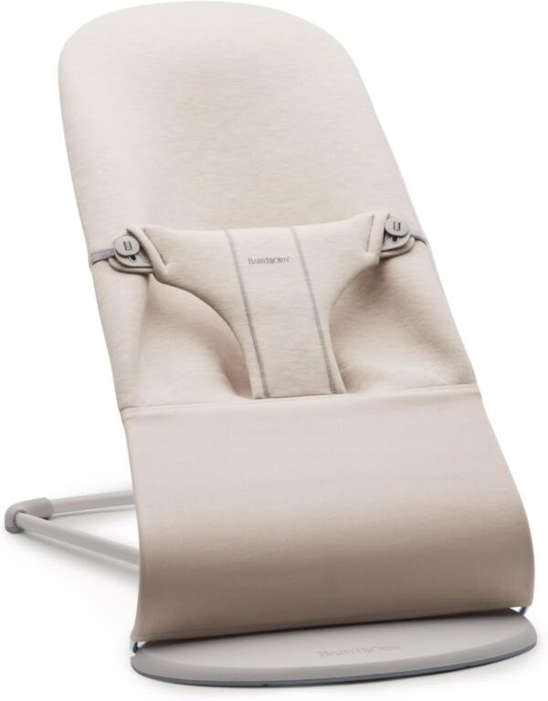 Autokreslini.lv | Balance Bliss mazuļu šūpuļkrēsls krāsa LIGHT BEIGE, 3D Jersey bilde #1