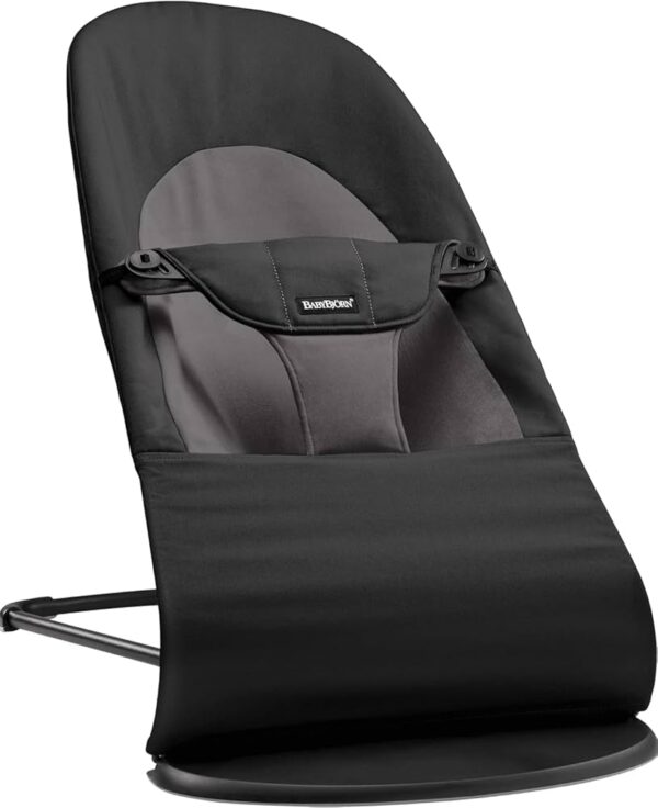 Autokreslini.lv | Babysitter Balance Soft šūpuļkrēsls mazuļiem krāsa Black/Dark Grey, Woven bilde #1