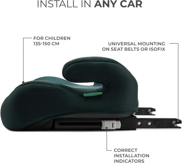 Autokreslini.lv | I-Boost auto paliktnis bērniem 135-150cm krāsa Green bilde #7