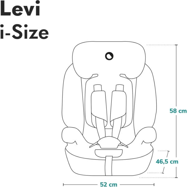 Autokreslini.lv | Levi I-Size autokrēsliņš 76-150cm krāsa Black Grey bilde #25