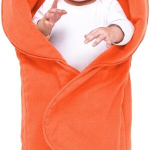 WallaBoo Baby Wrap Fleur mazuļu sedziņa krāsa Sun Orange