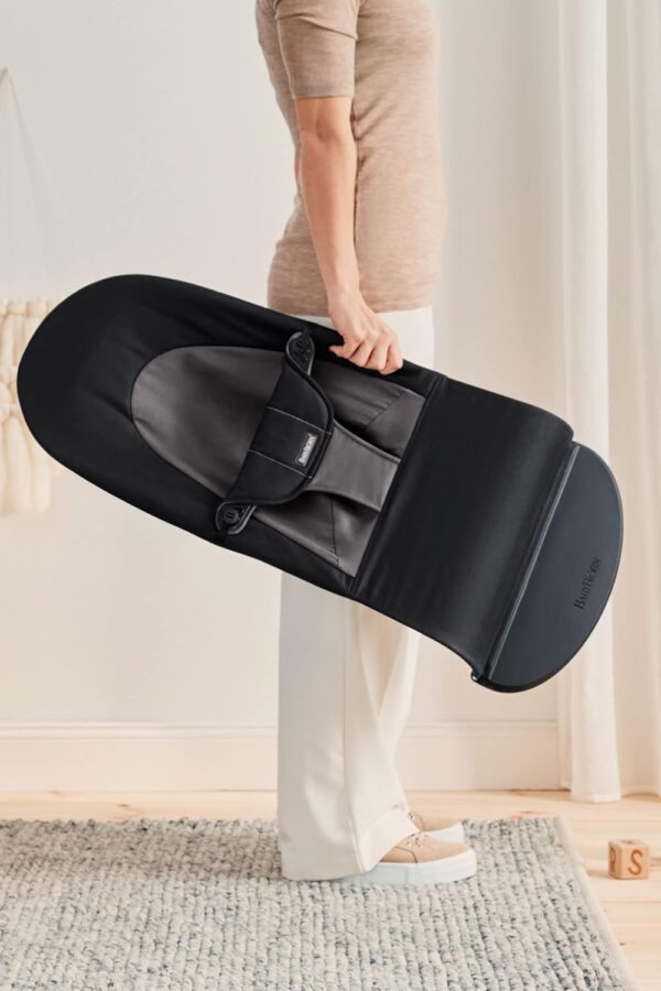 Autokreslini.lv | Babysitter Balance Soft šūpuļkrēsls mazuļiem krāsa Black/Dark Grey, Woven bilde #9