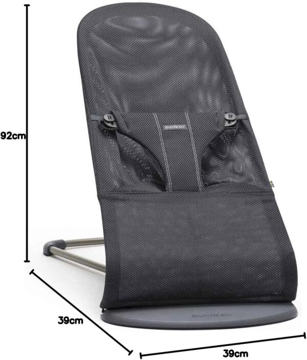 Autokreslini.lv | Balance Bliss mazuļu šūpuļkrēsls krāsa Black, MESH bilde #29