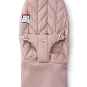 BabyBjorn Bouncer BLISS sēžamās daļas pārvalks krāsa Dusty Pink, Woven Petal quilt