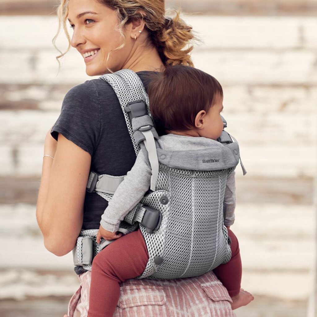 BabyBjorn Harmony ergosoma mazuļiem 0-3gadiem krāsa Silver 3D MESH