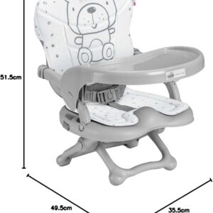 CAM Smarty Pop salokāms barošanas krēsliņš krāsa 247 Light Grey