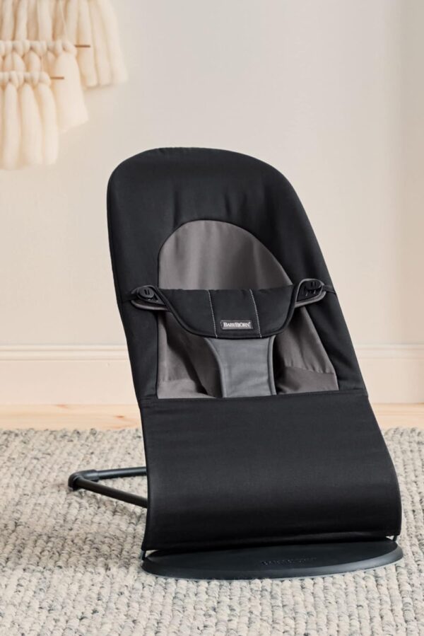 Autokreslini.lv | Babysitter Balance Soft šūpuļkrēsls mazuļiem krāsa Black/Dark Grey, Woven bilde #7