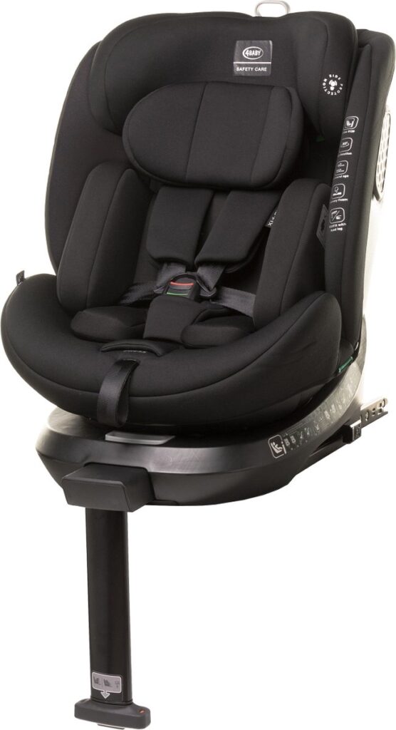 4Baby Enzo-Fix autokrēsliņš bērniem 40-150cm krāsa Black