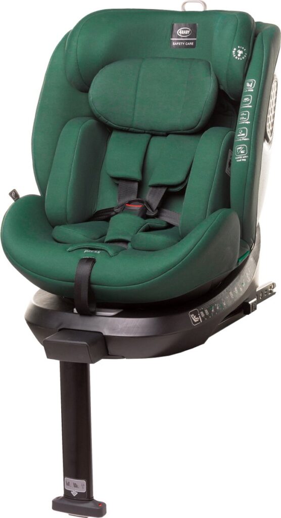 4Baby Enzo-Fix autokrēsliņš bērniem 40-150cm krāsa Dark Green